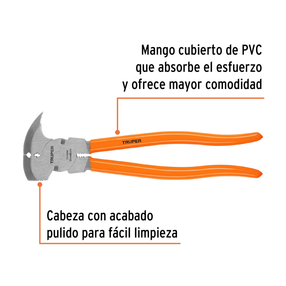 Alicate de hacendado 11" mango de PVC - Imagen 3