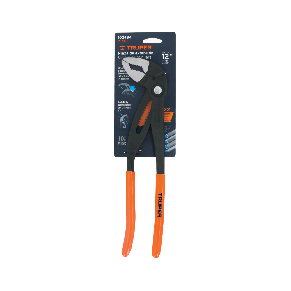 Pinza de extensión 12', mango de PVC