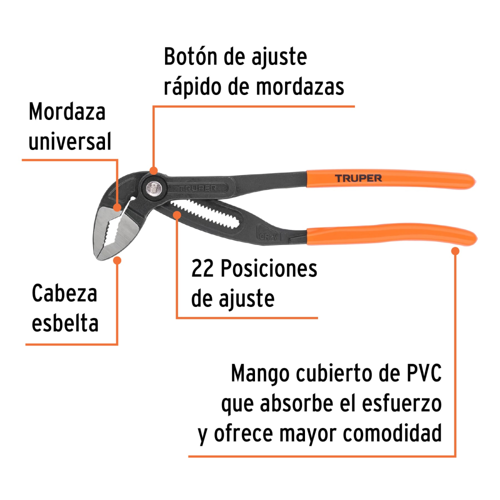 Pinza de extensión 12', mango de PVC - Imagen 2