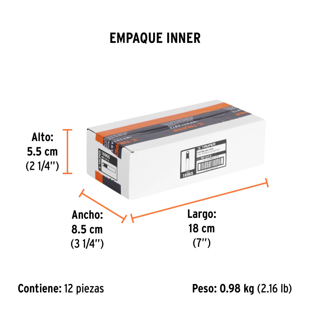 Estuche con 10 cuchillas SK4 de 18 mm para cutter - Imagen 10