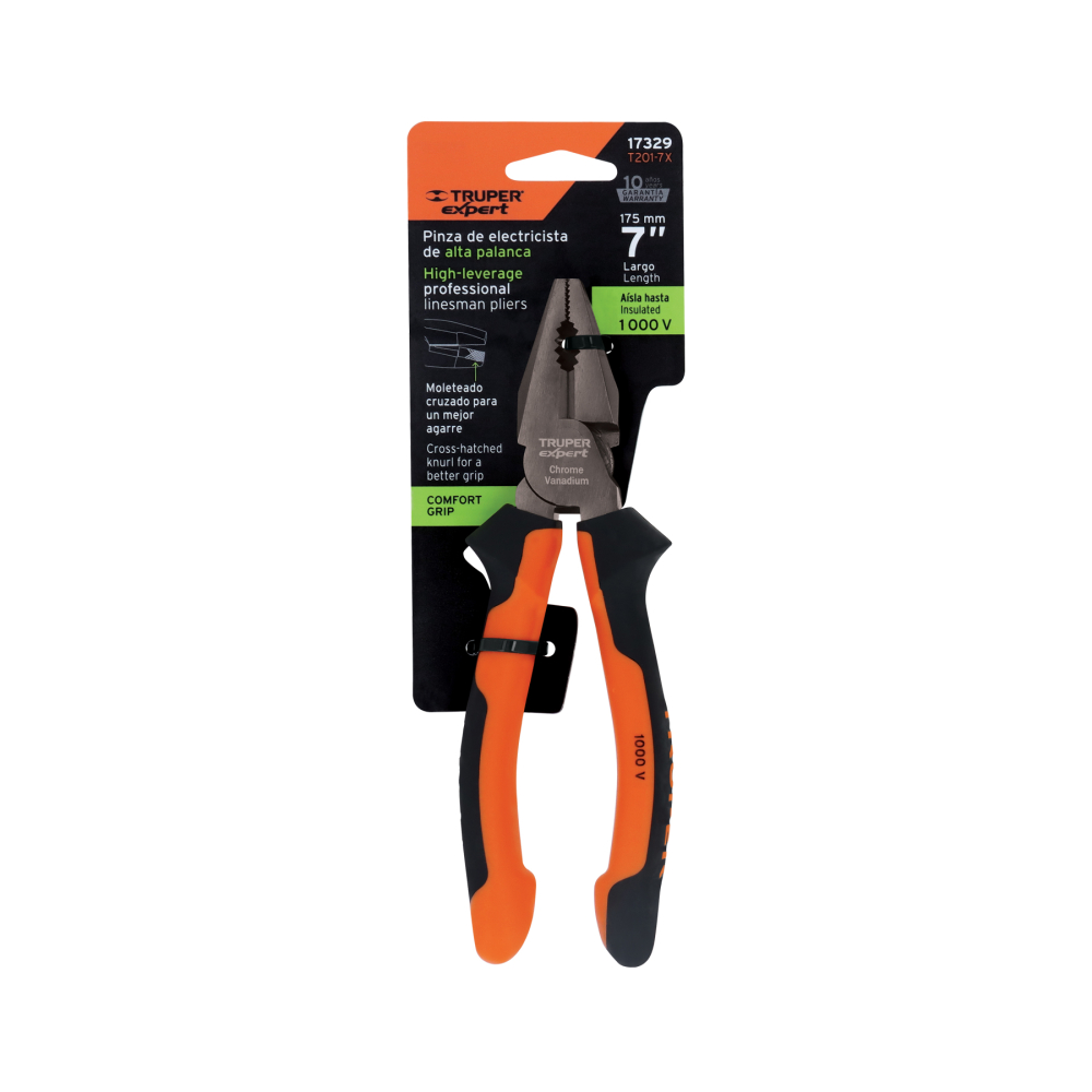 Alicate universal 7" mango Comfort Grip
